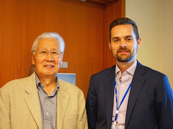 Alumnus Dr. Yasuyuki Horie Visits ICU-min