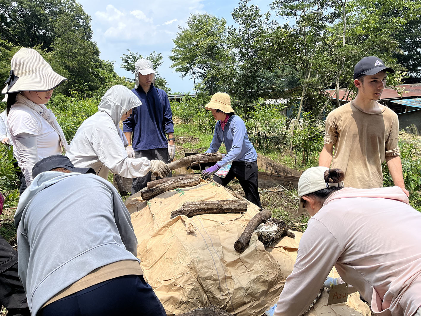 Hands-on experience of Hugelculture