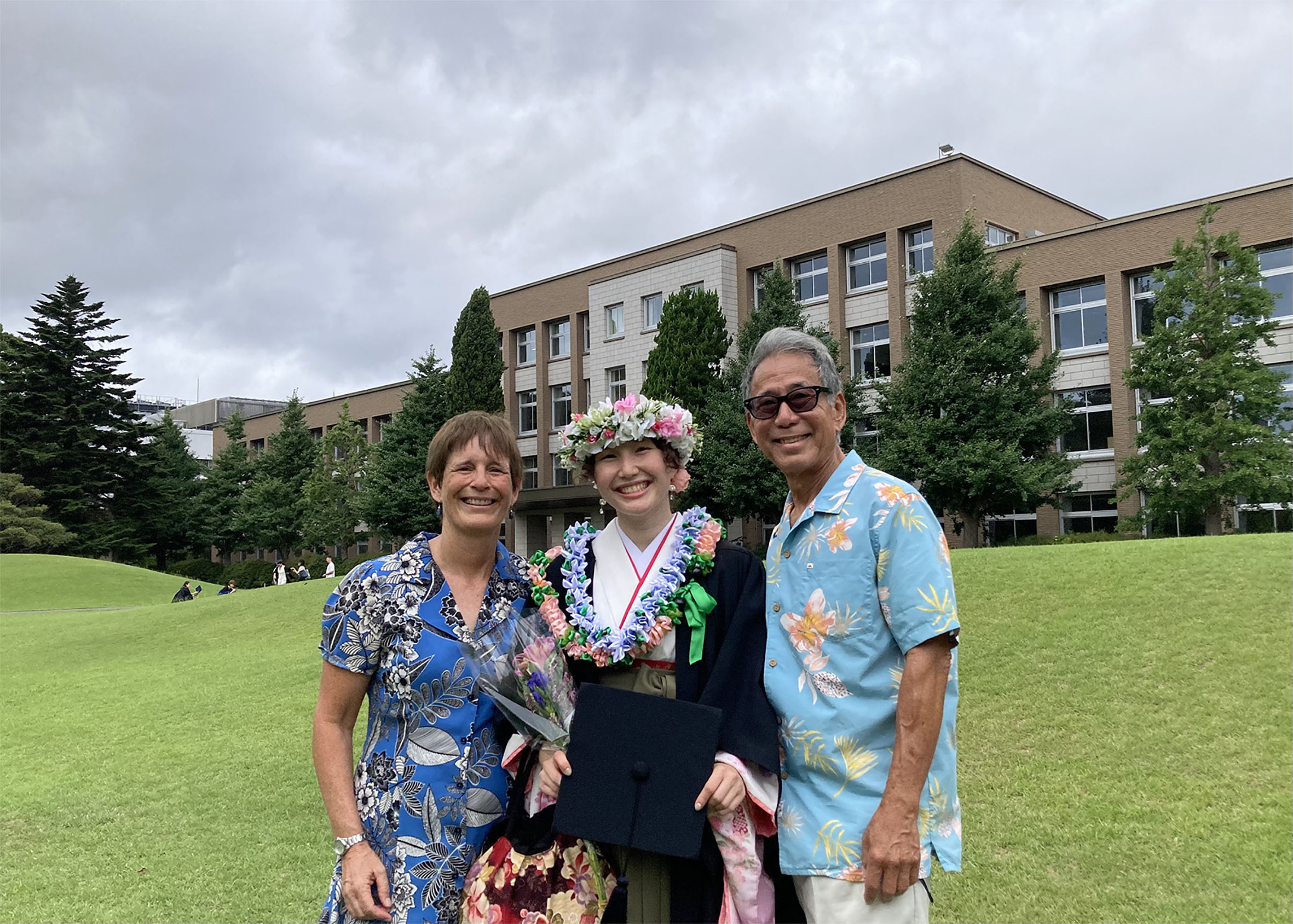 Julia and her parents (Gretchen and Eric)